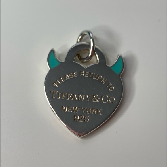 Tiffany Devil Heart Tag Charm 